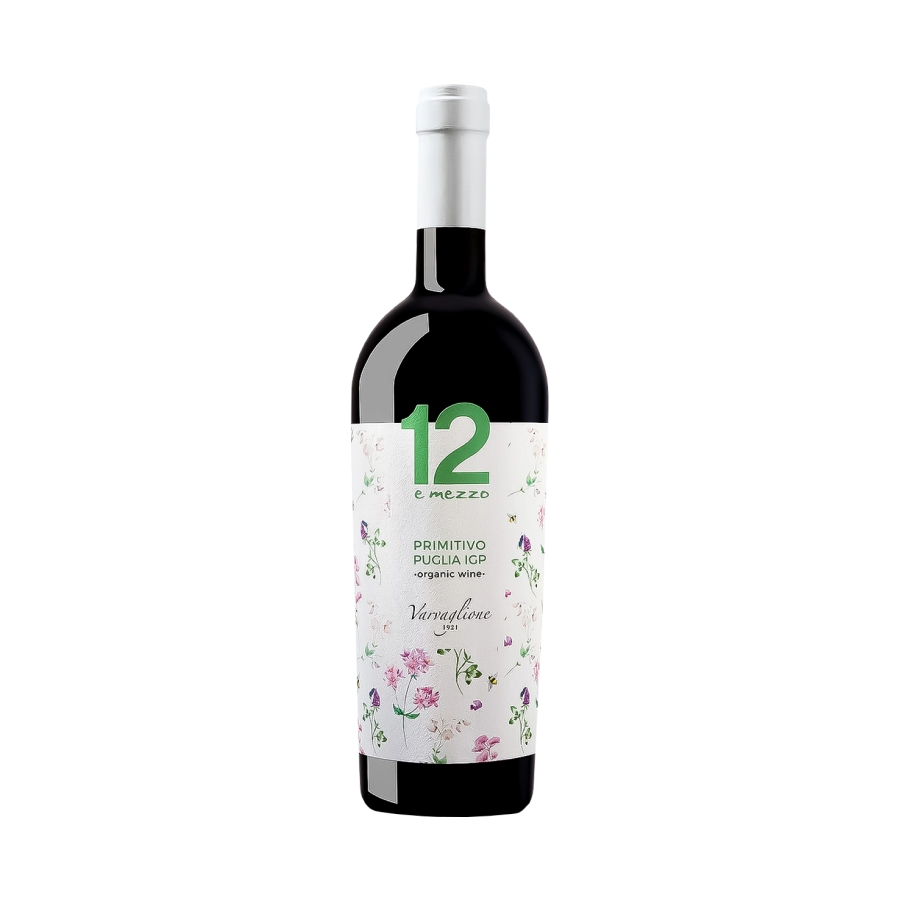 Rượu Vang Đỏ Ý 12 E Mezzo Primitivo Organic